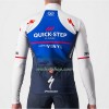 Fietskleding (Fietsshirt + Korte Koersbroek) 2022 Quick-Step Alpha Vinyl Thermal - Blauw Wit
